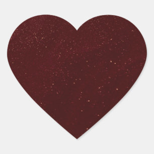 Pegatina En Forma De Corazón Arena Granate