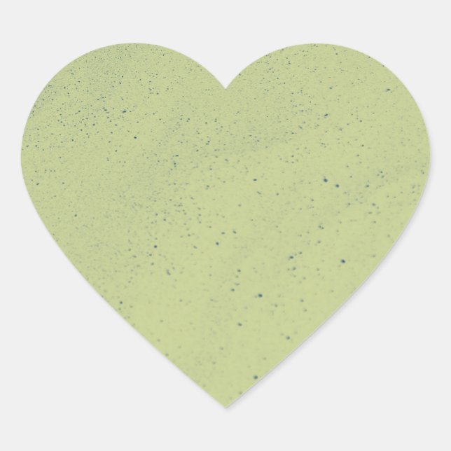 Pegatina En Forma De Corazón Arena Verde Lima (Anverso)