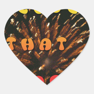 Pegatina En Forma De Corazón Arte abstracto de diseño de impresión de amor que