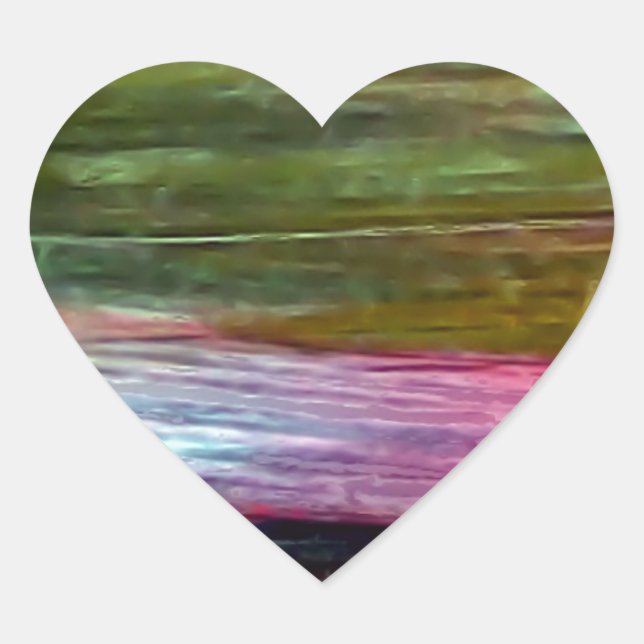 Pegatina En Forma De Corazón Arte accidental (Anverso)