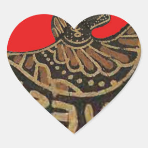 Pegatina En Forma De Corazón Arte cultural de mascota en la sombra de Japón en 