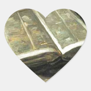Pegatina En Forma De Corazón Artista del arte de la pintura del vintage de Van