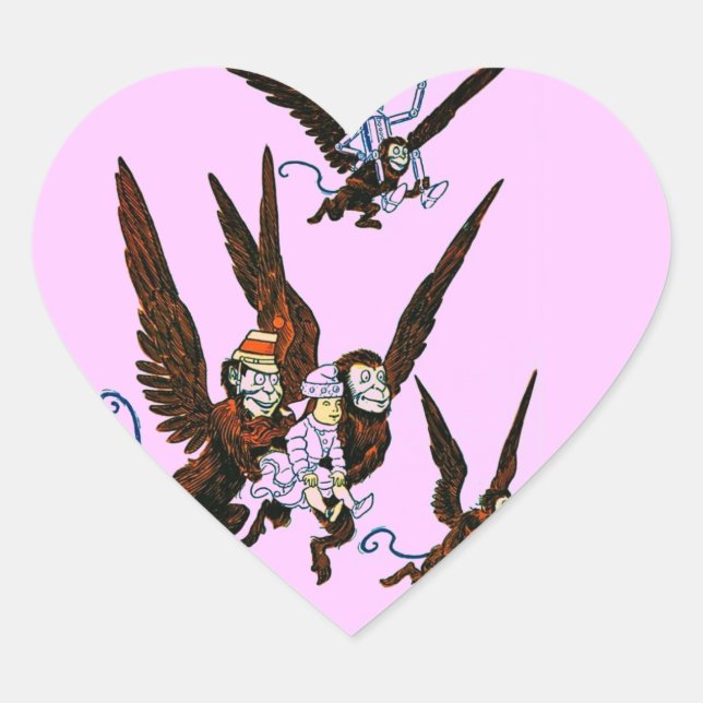 Pegatina En Forma De Corazón Asistente de Oz (Anverso)