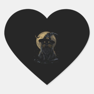 Pegatina En Forma De Corazón Asistente para gatos Gorra Gracioso Traje de Bruja