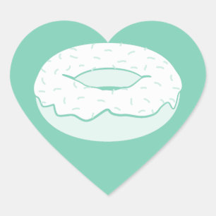 Pegatina En Forma De Corazón aspersión de donut