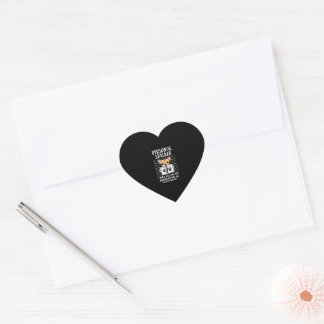 Pegatina En Forma De Corazón Ataque personal Chihuahua| Gracioso regalo de Chih