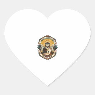 Pegatina En Forma De Corazón Auriculares Jesus Muerto Conjunto Medio Silencioso