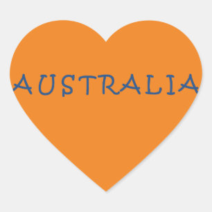 Pegatina En Forma De Corazón Australia Australia