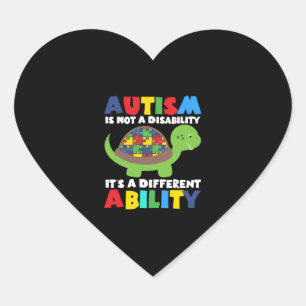Pegatina En Forma De Corazón Autismo Conciencia Autismo El Autismo No Es Una Di