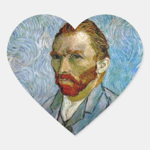 Pegatina En Forma De Corazón Autoretrato Van Gogh