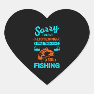 Pegatina En Forma De Corazón avispón de pesca