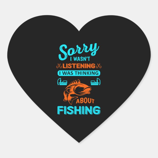 Pegatina En Forma De Corazón avispón de pesca (Anverso)