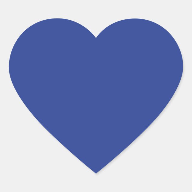 Pegatina En Forma De Corazón Azul (Anverso)