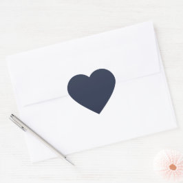 Pegatina En Forma De Corazón Azul Marino