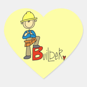 Pegatina En Forma De Corazón B es para Constructor