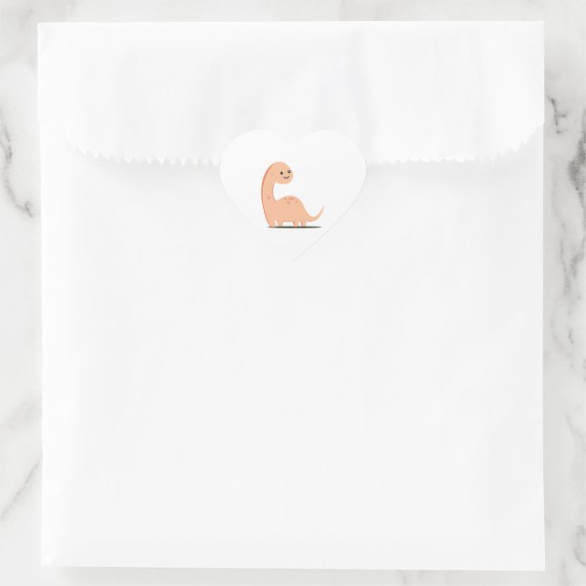 Pegatina En Forma De Corazón Baby Dino (Bolso)