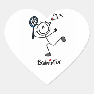 Pegatina En Forma De Corazón Bádminton Masculino Básico de Palotes