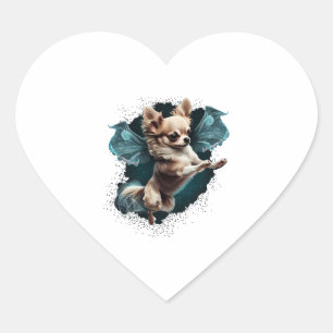 Pegatina En Forma De Corazón Baile bailando ballet de Chihuahua