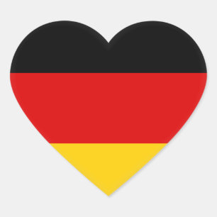 Pegatina En Forma De Corazón Bandera (alemana) de Alemania
