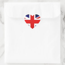 Pegatina En Forma De Corazón Bandera de la Unión Británica