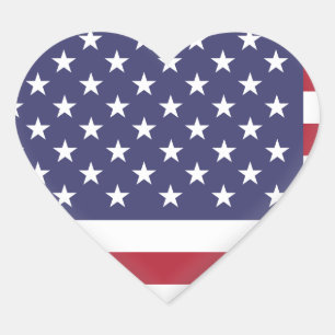 Pegatina En Forma De Corazón Bandera de los Estados Unidos (Estados Unidos)