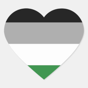 Pegatina En Forma De Corazón Bandera de Orgullo Androfilia