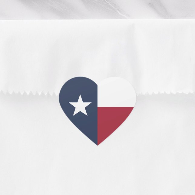 Pegatina En Forma De Corazón Bandera de Texas (Subido por el creador)