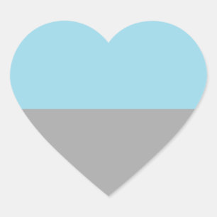Pegatina En Forma De Corazón Bandera del Orgullo Autosexual