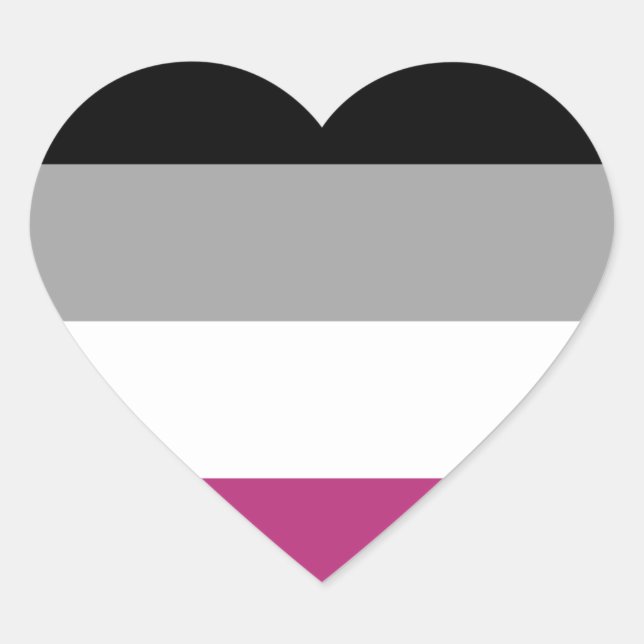 Pegatina En Forma De Corazón Bandera del Orgullo Gynephilia (Anverso)