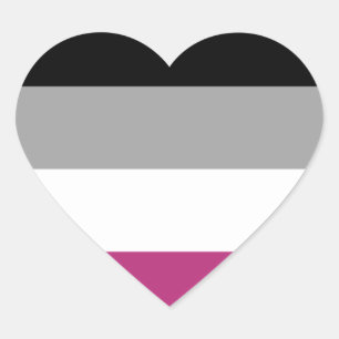 Pegatina En Forma De Corazón Bandera del Orgullo Gynephilia
