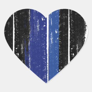 PEGATINA EN FORMA DE CORAZÓN BARRA DE TINTA DE CUERO ORGULLO