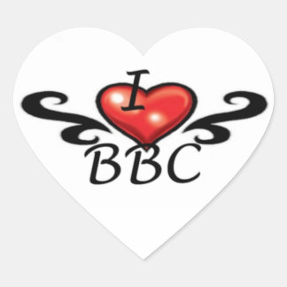 PEGATINA EN FORMA DE CORAZÓN BBC
