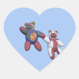 Pegatina En Forma De Corazón BearKon