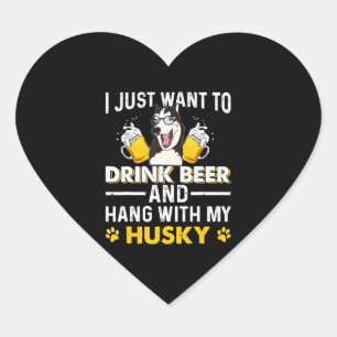 Pegatina En Forma De Corazón Bebe Beer Beer Hang Con Mi Abeja De Perro De La Ca