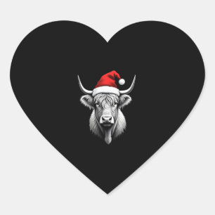 Pegatina En Forma De Corazón Bebé lindo de vaca de las Highlands regalos de Nav