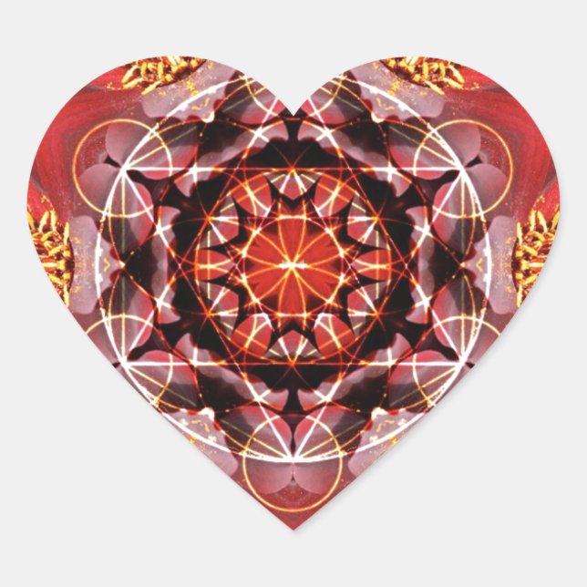 Pegatina En Forma De Corazón Bee Green (Anverso)