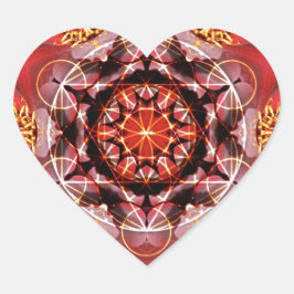 Pegatina En Forma De Corazón Bee Green