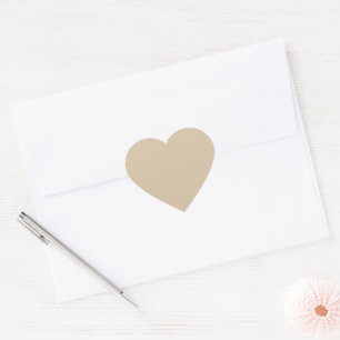 Pegatina En Forma De Corazón Beige Champagne