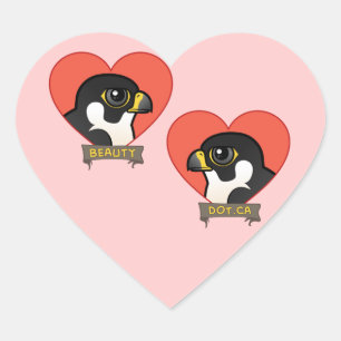 Pegatina En Forma De Corazón Belleza y Dot.Ca Hearts