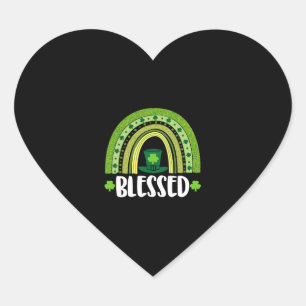 Pegatina En Forma De Corazón Benditos St Patricks