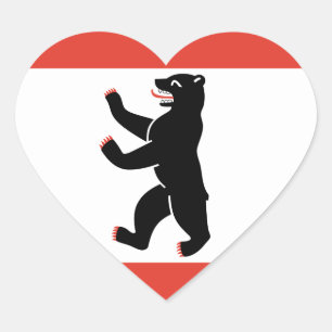 Pegatina En Forma De Corazón Berlín