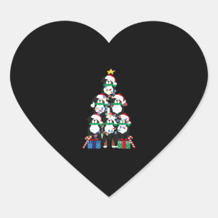 Pegatina En Forma De Corazón Bernese Mt Dog Puppy Christmas Tree Classic T-Shir