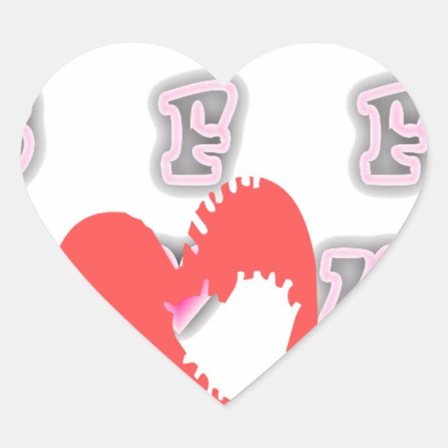 Pegatina En Forma De Corazón BFF. Mejor Amigos Para Siempre: Te Amo Imprimir Ar (Anverso)