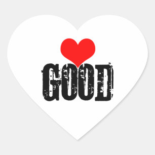 Pegatina En Forma De Corazón Bien