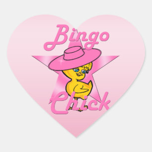 Pegatina En Forma De Corazón Bingo Chick #8