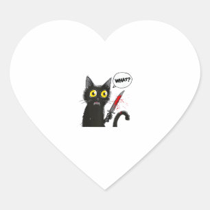 Pegatina En Forma De Corazón Black Cat Halloween Disstuve Witchcraft Spider Web