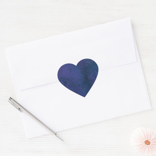 Pegatina En Forma De Corazón blue (Sobre)