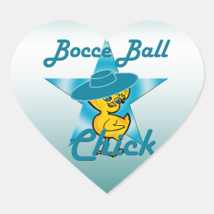 Pegatina En Forma De Corazón Bocce Ball Chick #7