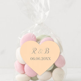 Pegatina En Forma De Corazón Boda clásico