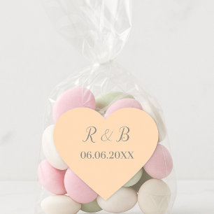 Pegatina En Forma De Corazón Boda clásico